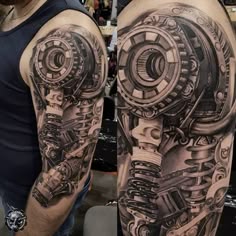 Biomechanical tattoo design for men on arm tattoo ideas