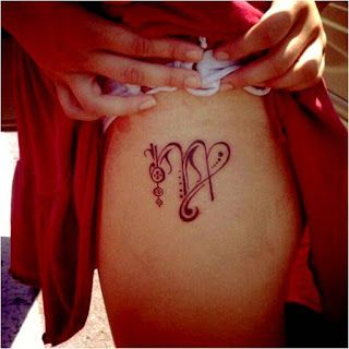 Virgo zodiac sign tattoo design for women on hip tattoo ideas