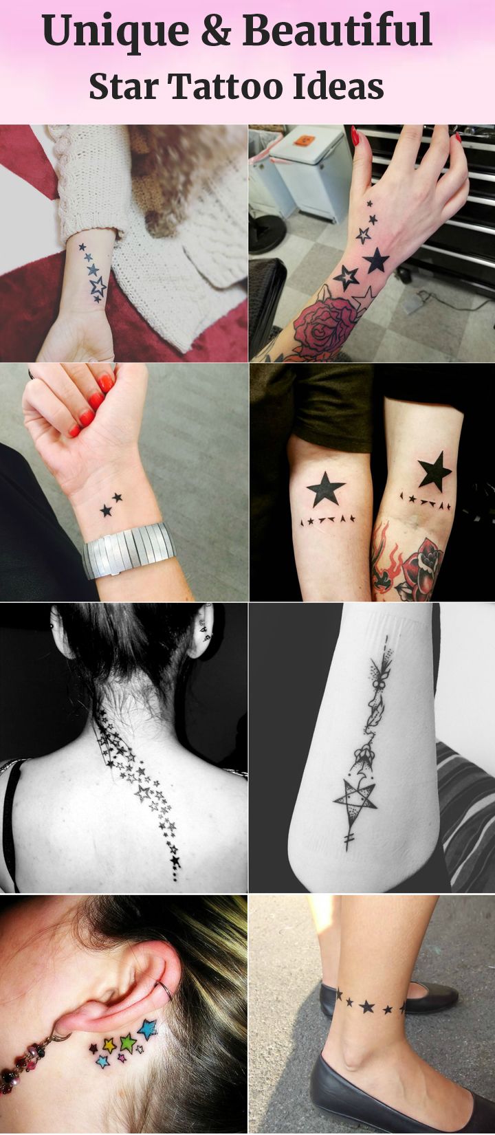 Star tattoo ideas in minimalist style for women and men tattoo ideas