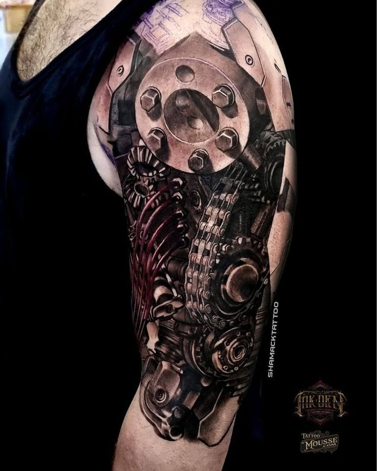 Biomechanical tattoo design for men biomechanical arm tattoo ideas
