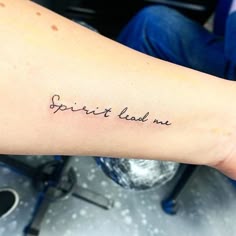 Script quote tattoo design for women on forearm tattoo ideas