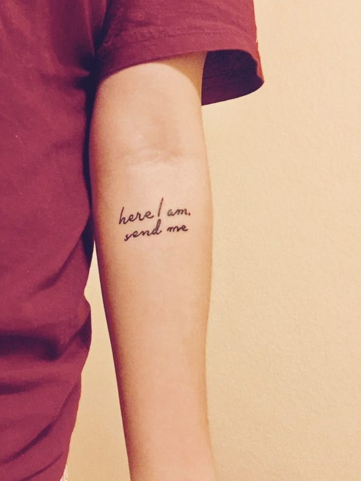 Script quote tattoo design for women on forearm tattoo ideas
