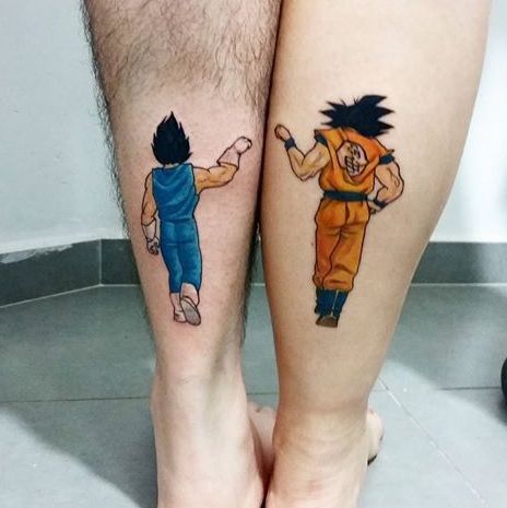 Dragon ball z tattoo design for men and women on leg tattoo ideas