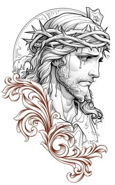 Realistic Jesus religious tattoo design for men and women on chest tattoo ideas