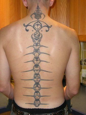 Tribal tattoo design for men on back tattoo ideas