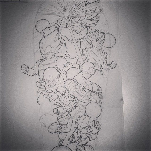 Dragon ball z tattoo design for men and women on full sleeve tattoo ideas