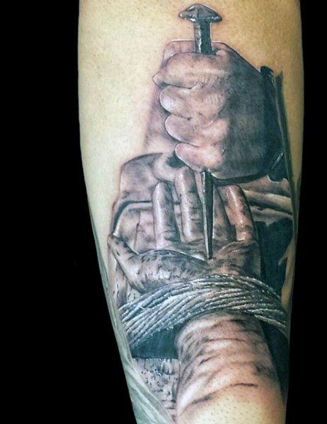 Realistic sword tattoo design for men on arm tattoo ideas