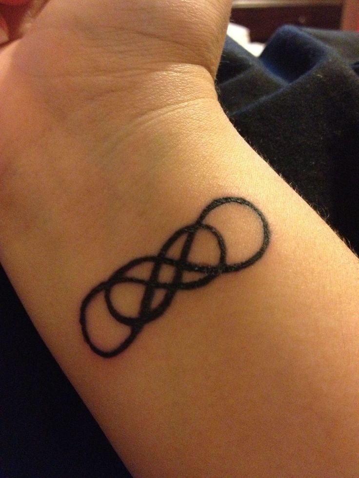 Minimalist infinity tattoo design for men and women on wrist tattoo ideas