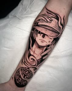Anime Naruto tattoo design for men on forearm tattoo ideas