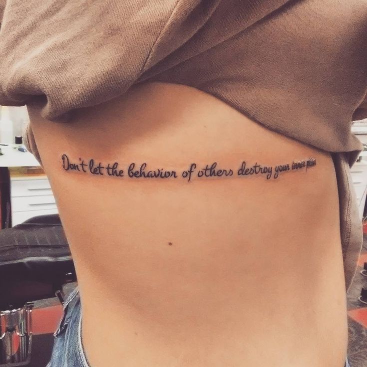Scriptural quotes tattoo design for women on rib tattoo ideas