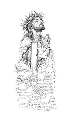 Realistic Jesus, cross and dove tattoo design for men and women on back tattoo ideas