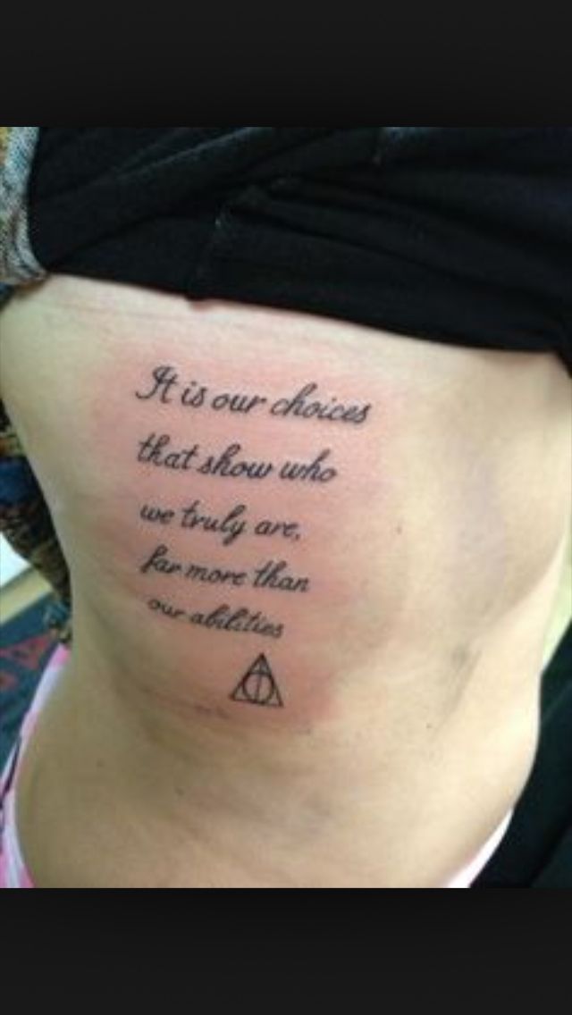 Script quote tattoo design for women on rib tattoo ideas
