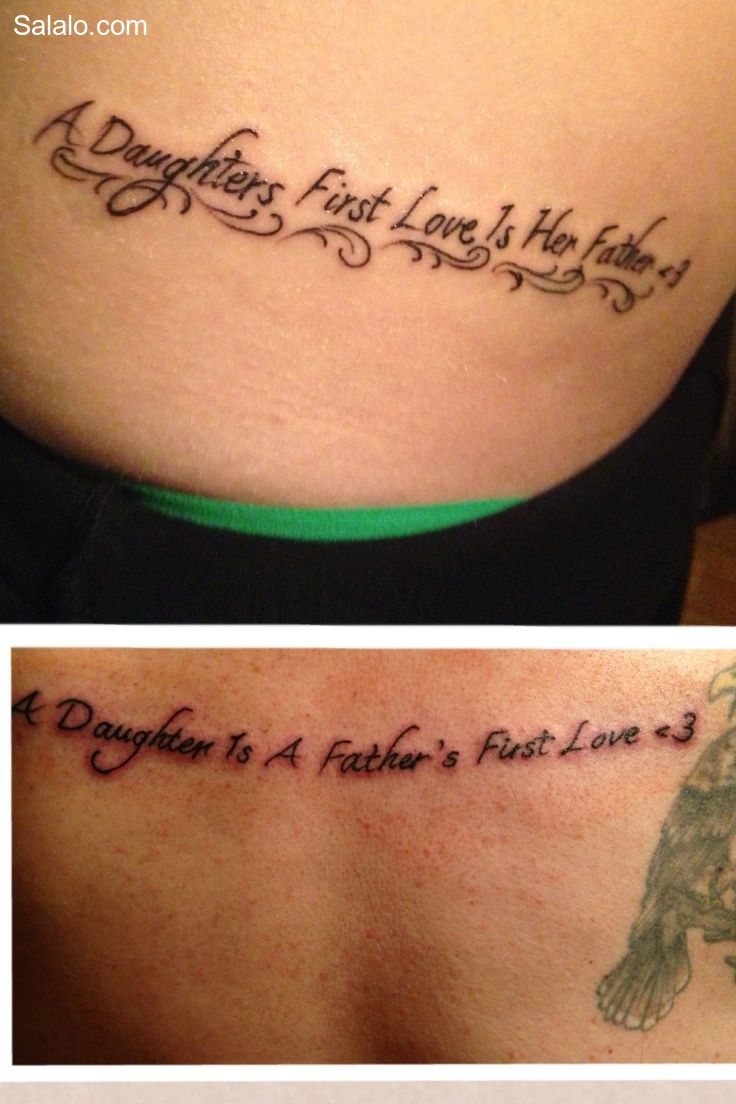 Script quote tattoo design for women on back tattoo ideas