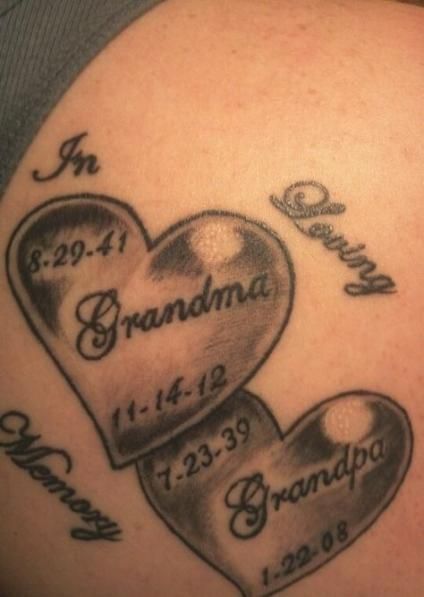 Script heart and name tattoo design for women and men on shoulder tattoo ideas
