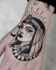 New School style tattoo design for women on hand tattoo ideas
