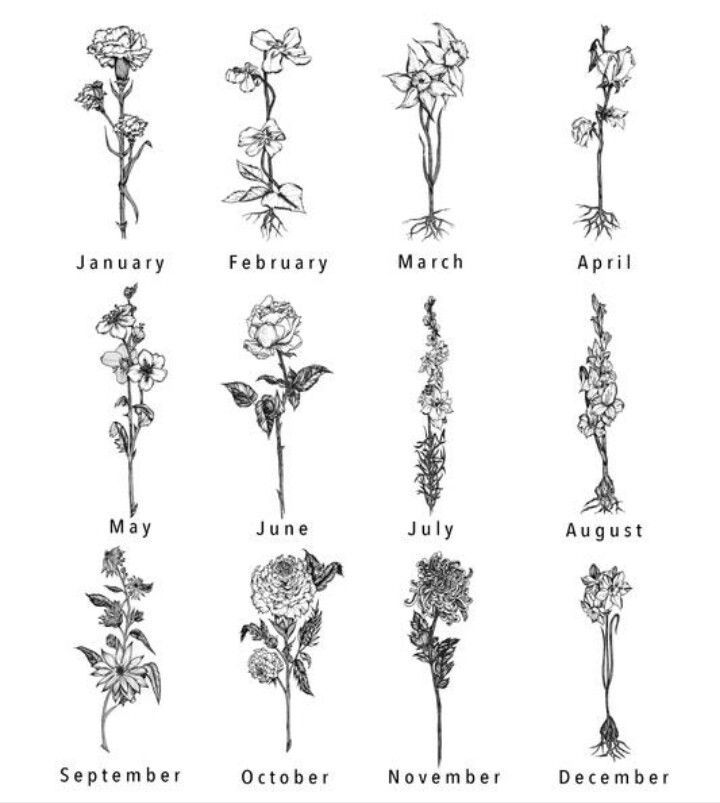 Sketch floral tattoo ideas for women