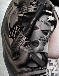 Realistic crown and word tattoo design for women full sleeve tattoo ideas