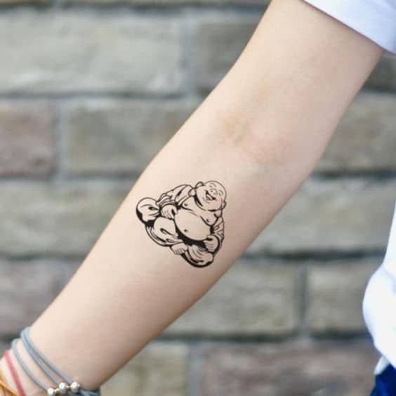 Sketch Buddha tattoo idea for men and women on forearm tattoo ideas