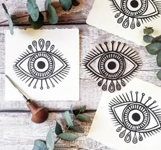 Linework eye and sun tattoo design for women and men tattoo ideas