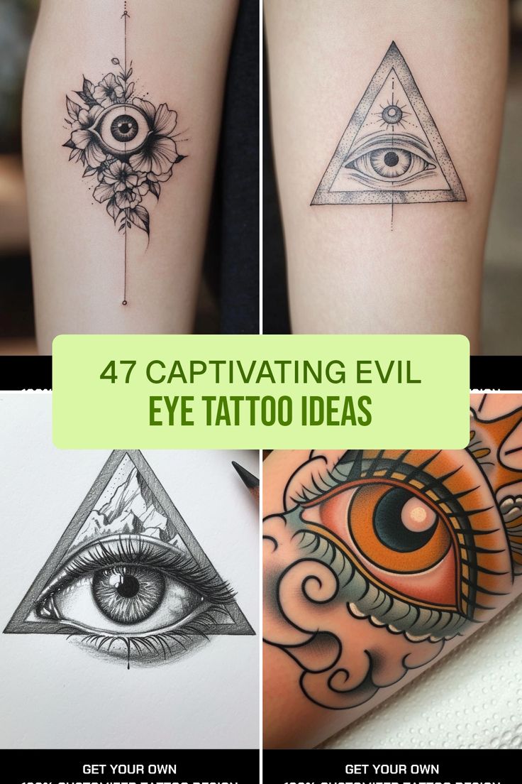Fine Line eye and flower tattoo design for women on arm tattoo ideas