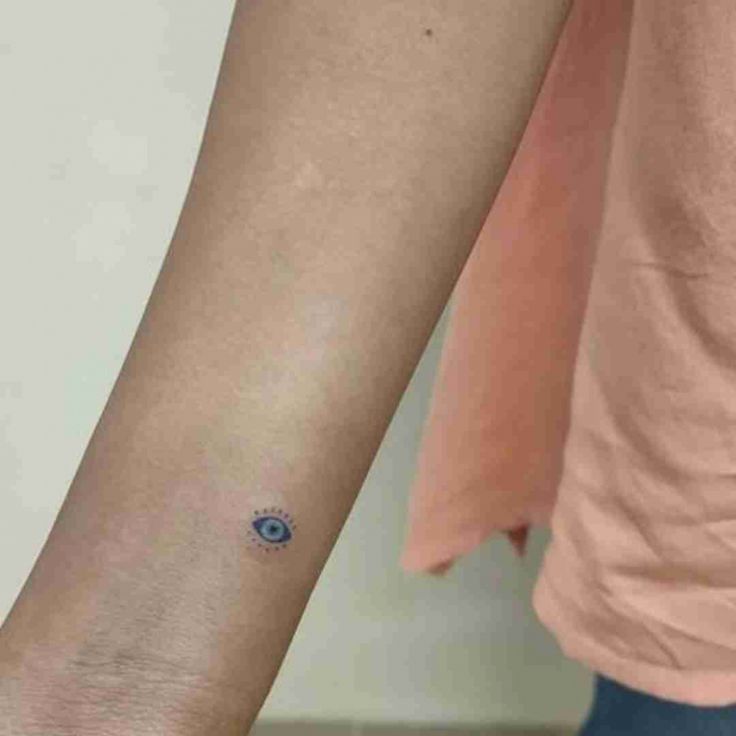 Fine line eye tattoo design for women on forearm tattoo ideas